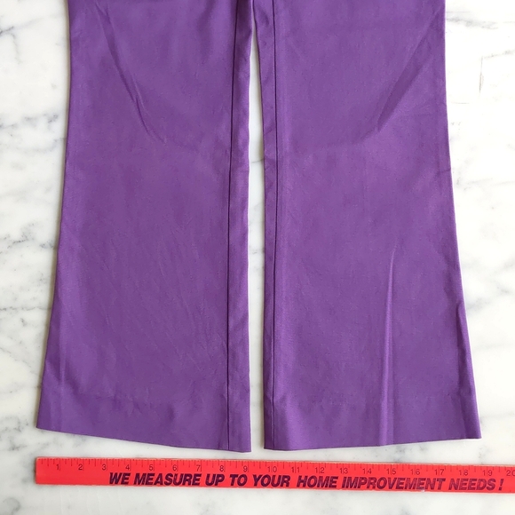 NWOT. The Limited Drew Fit Cotton and Spandex Flare Leg Purple Jeans. - Picture 4 of 6